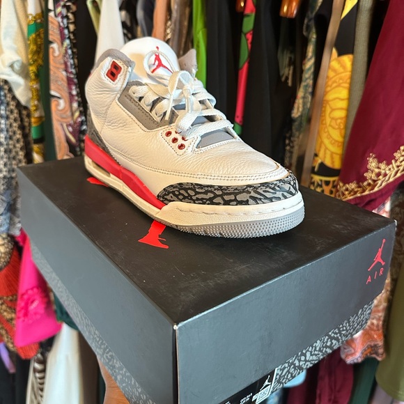 Jordan Other - Air Jordan 3 Retro GS Fire Red 6.5Y
